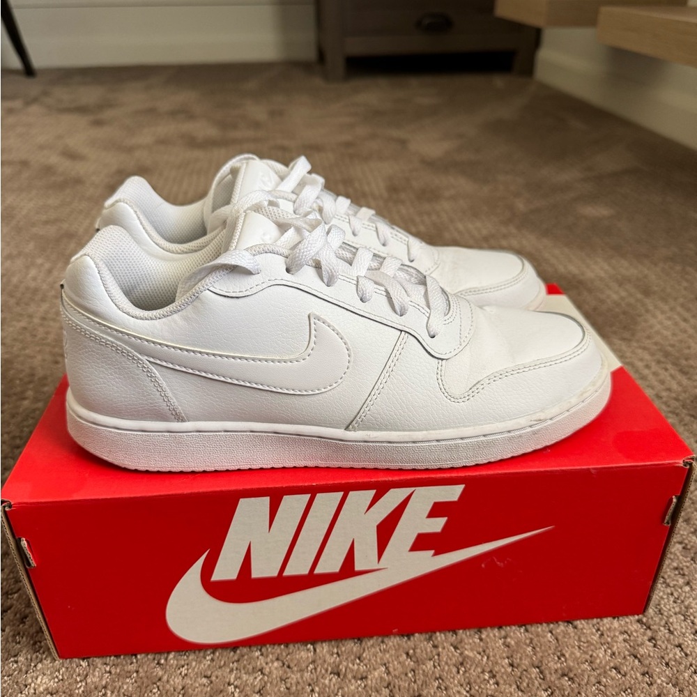 Nike White Ebernon Low